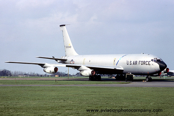 USAF 380 BW Boeing KC-135Q Stratotanker 60-0343 at RAF Mildenhall (1981)