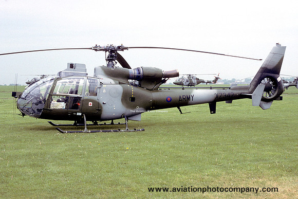 AAC 662 Squadron Westland Gazelle AH.1 XX342 at Middle Wallop (1994)
