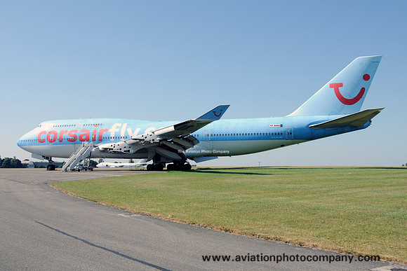 Ex Corsair Boeing 747-400 TF-AMG stored at Kemble (2013)
