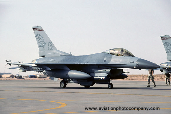 USAF Arkansas ANG 184 FS GD F-16C Fighting Falcon 86-0215/FS at Prince Sultan AB (2002)