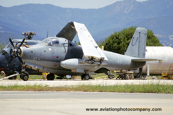 French Navy Breguet Alize 47 stored at Hyeres (2004)