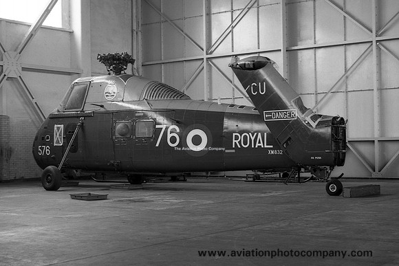 Royal Navy Westland Wessex HAS.1 XM832 stored at Wroughton (1976)