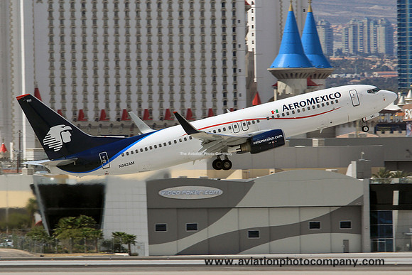 Aeromexico Boeing 737-800 N342AM at Las Vegas IAP (2014)