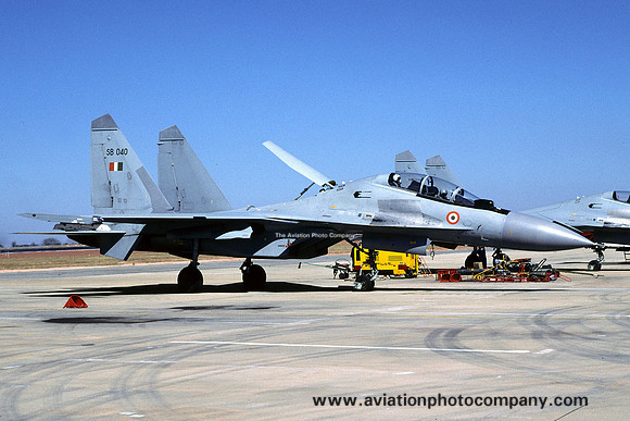 Indian Air Force 30 Squadron Sukhoi Su-30MKI SB040 at Aero India (2005)