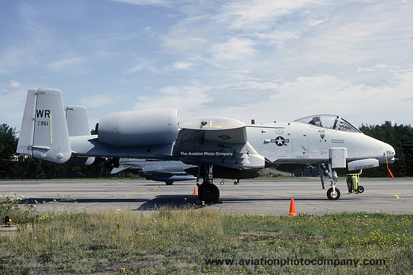 USAF 81 TFW Fairchild A-10A Thunderbolt 81-0951/WR (1992)