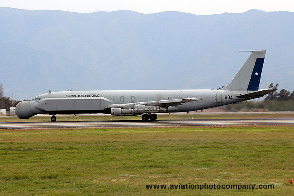 Chilean Air Force Grupo 10 Boeing 707 Condor 904 at Pudahue (2013)
