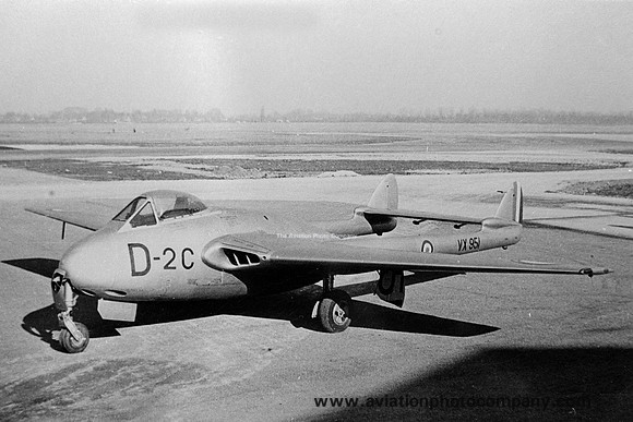 French Air Force De Havilland Vampire FB.5 VX951/2C-D