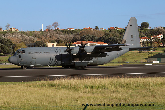 RAAF 37 Squadron Lockheed C-130J-30 Hercules A97-465 at Lajes (2024)