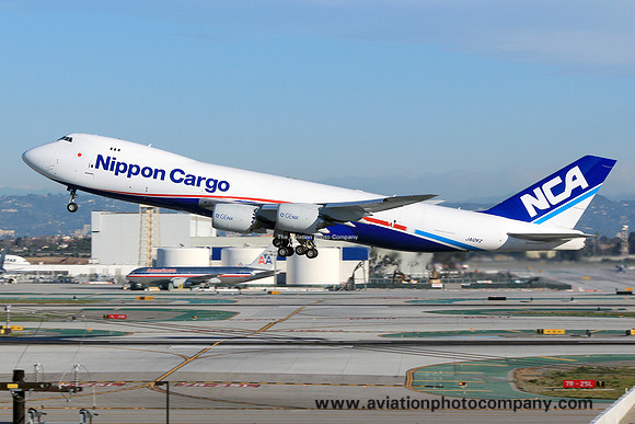 NCA Nippon Cargo Boeing 747-8F JA12KZ at Los Angeles IAP (2013)