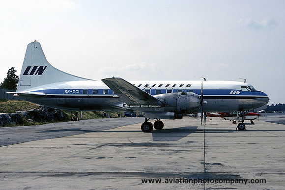 Linjeflyg Convair 440 SE-CCL (1975)