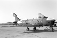 US Navy China Lake North American QF-8H Sabre 52-5746 at Edwards AFB (1974)