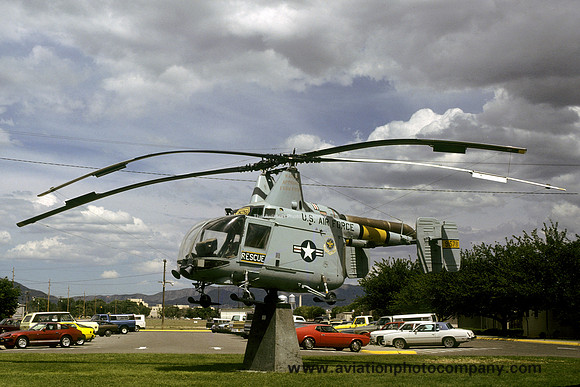 USAF Kaman HH-43B Huskie 59-1578 displayed at Kirtland AFB (1979)