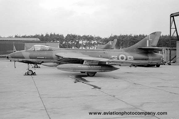 RAF TWU 79 Squadron Hawker Hunter FGA.9 XF435/L at RAF Lossiemouth (1975)