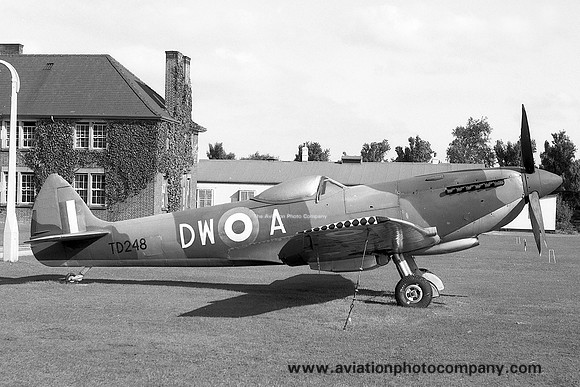 RAF Supermarine Spitfire F.XVI TD248 displayed at RAF Sealand (1965)