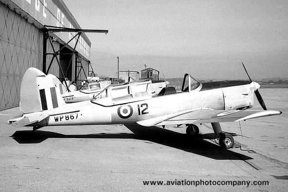RAF DHC-1 Chipmunk T.10 WP867/12 at Hamble (1961)