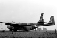 RAF AWA Argosy C.1 XP443 stored at RAF Kemble