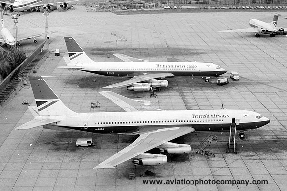 British Airways Boeing 707-436 at Heathrow (1976)