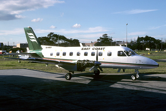 East Coast Airlines Embraer Bandeirante VH-WDF (1984)
