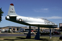 USAF Lockheed F-80A 50-1977 displayed at Merced (1977)