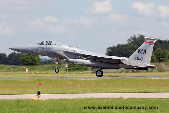 USAF Massachusetts ANG 131 FS McDonnell Douglas F-15C Eagle 83-0018/MA at Neuberg (2016)