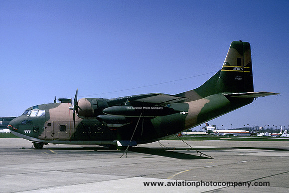 USAF AFRes 758 TAS Fairchild C-123K Provider 55-4689 (1979)