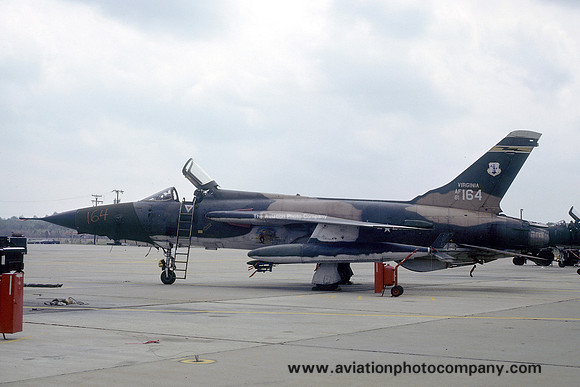 USAF Virginia ANG 149 TFS Republic F-105D Thunderchief 61-0164 (1979)