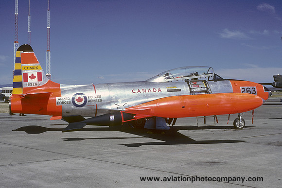 Canadian Armed Forces VU-33 Comox Canadair CL-30 (CT-133 Silver Star) 133263 (1986)