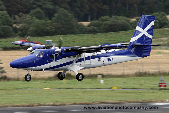Loganair Viking DHC-6-400 Twin Otter G-HIAL at Prestwick (2015)