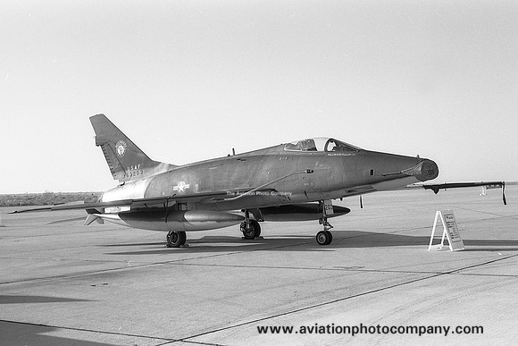USAF Missouri ANG 110 TFS North American F-100D Super Sabre 56-3203 at Edwards AFB (1974)