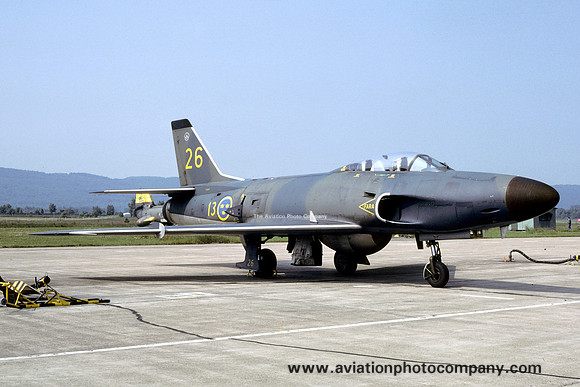 Swedish Air Force F13 SAAB Lansen J-32D 32605/26 (1986)