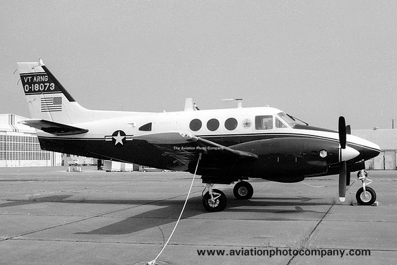US Army Virginia ArNG Beech U-21A 67-18073 at Craig Field (1995)