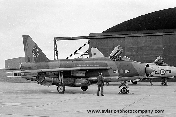 RAF 11 Squadron English Electric Lightning F.6 XS904/A at Lossiemouth (1977)