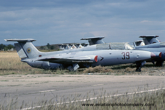 Romanian Air Force Aero L-29 39 stored at Boboc (2003)