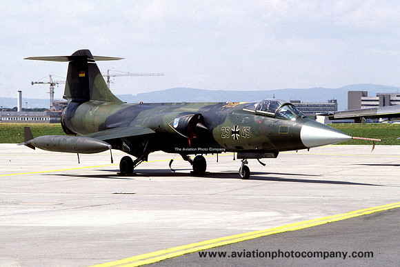 German Air Force JBG34 Lockheed F-104G Starfighter 25+45 (1987)