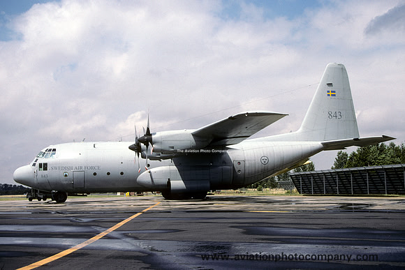 Swedish Air Force Lockheed C-130E (Tp84) Hercules 84003 at RIAT Fairford (2003)
