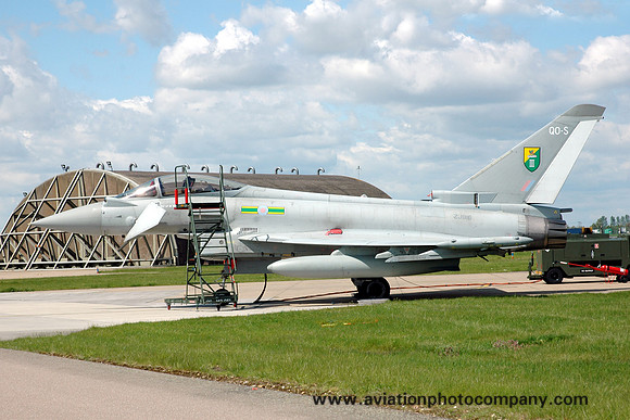 RAF 3 Squadron BAE Typhoon FGR.4 ZJ916/QO-S at RAF Marham (2012)