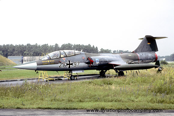 German Air Force JBG34 Lockheed TF-104G Starfighter 27+97 (1987)