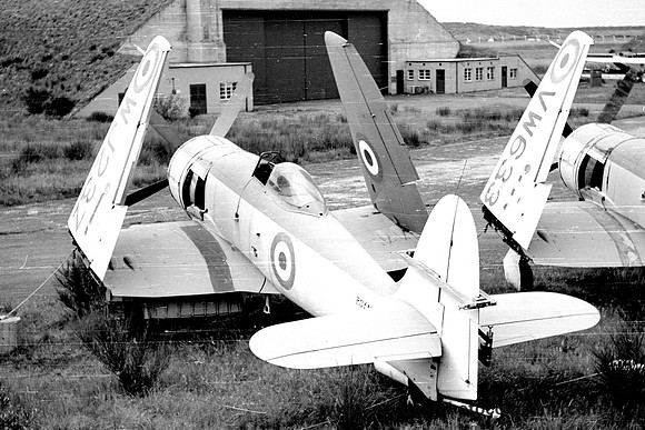 Royal Navy Lossiemouth AHU Hawker Sea Fury FB.11 WJ237 (1960)