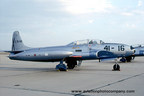 Spanish Air Force Ala 41 Lockheed T-33A Shooting Star E.15-48/41-16 (1985)