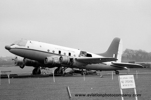 RAF A&AEE Handley Page Hastings C.1 TG500 stored at Bicester (1973)