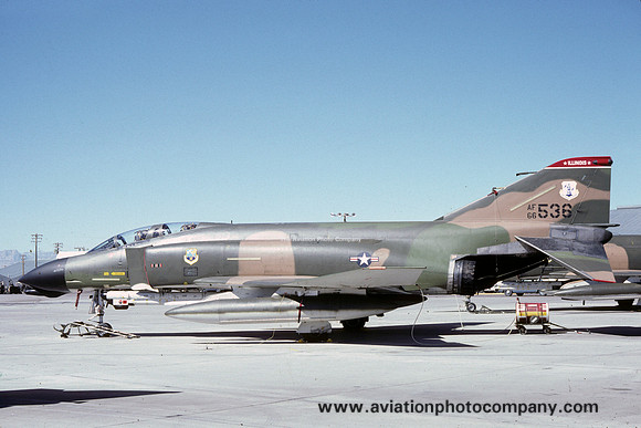USAF Illinois ANG 170 TFS McDonnell F-4D Phantom 66-7536 (1981)