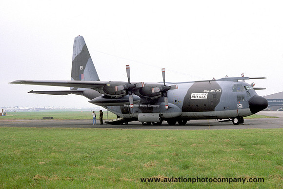 RAF Lyneham Transport Wing Lockheed C-130K Hercules C.1P XV191 'Mercy Flight' (1985)