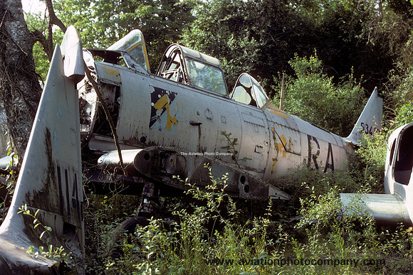 French Air Force North American T-6Gexan at Ferte Alais (1977)
