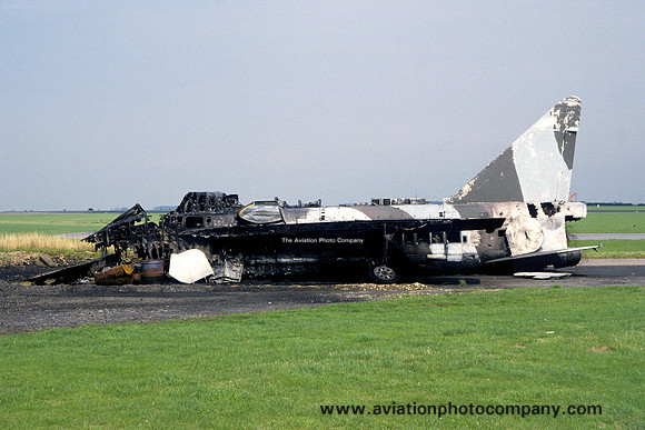 RAF English Electric Lightning F.1 dumped at RAF Binbrook (1986)