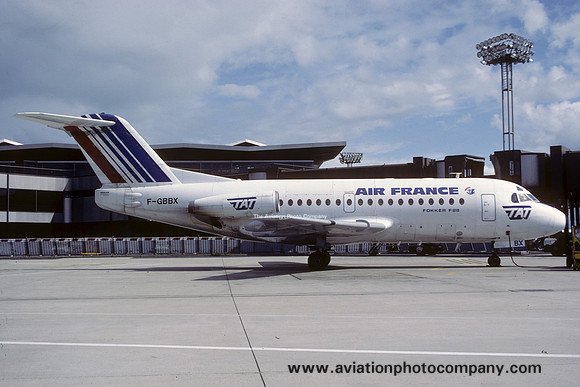 Air France/TAT Fokker F-28-1000 Fellowship F-GBBX (1984)