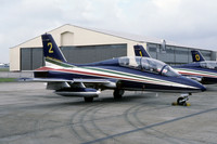 Italian Air Force Frecce Tricolori Aermacchi MB-339A MM54484/2 at IAT Fairford (1987)