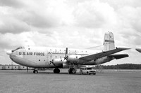 USAF Georgia ANG Douglas C-124C Globemaster 52-1072 displayed at Florence, SC (1983)