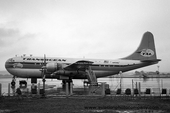 Transocean Airlines Boeing 377 N404Q at Prestwick