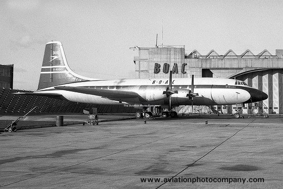 BOAC Bristol Britannia G-ANBO at London Heathrow