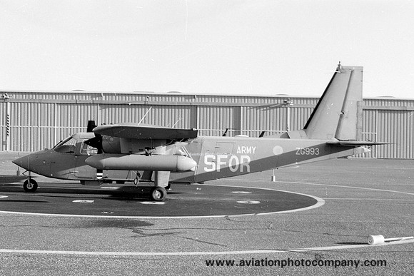 AAC 1 Flight Britten Norman Islander AL.1 ZG993 SFOR marks (1997)
